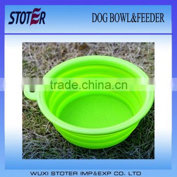 portable foldable silicontravel pet bowl