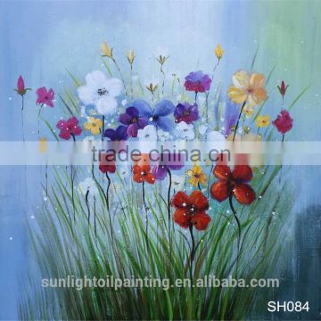 SH084 100% Handmade High Quality Paintings Flowers Canvas Art Wall Oil Painting