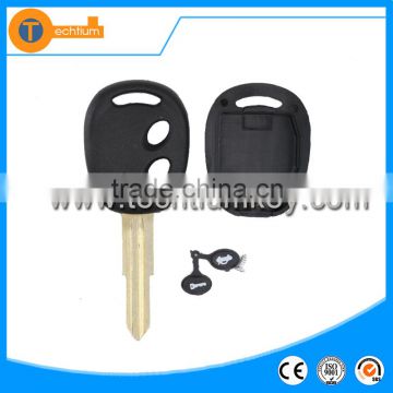 hot selling abs 2 button blank remote key shell with logo and uncut blade for Chevrolet Lova