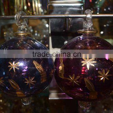 Egyptian Hand blown Christmas Ornaments