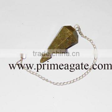 Grass Jasper Facetted Pendulum | Wholesale Gemstone Pendulums