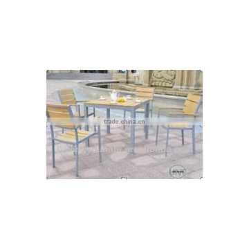 UNT-W-429 wood dining table and chairs set