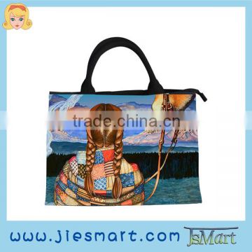 JSMART Canvas tote-bag sublimation printing handbag