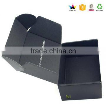 Wholesale custom matte black cardboard shoe box