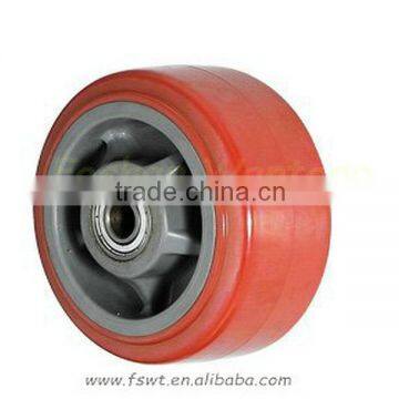 Super Heavy Duty Black Polyurethane Industrial Single Casters Wheel