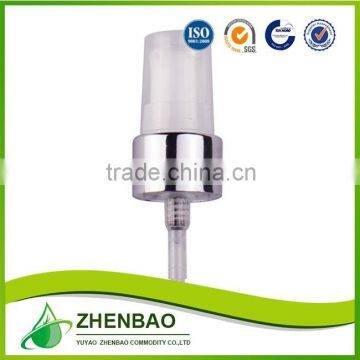 Wholesale 20/410 white plastic cream pump for skin care bottle from Zhenbao Factory