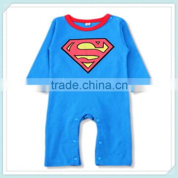 Baby Boy Romper Superman Long Sleeve with Smock Halloween Christmas Costume Gift Boys Rompers Spring Autumn Clothing