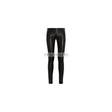 2016 New Design Genuine Sheep Leather Ladies pants,fashion in synthetic leather ladies pants