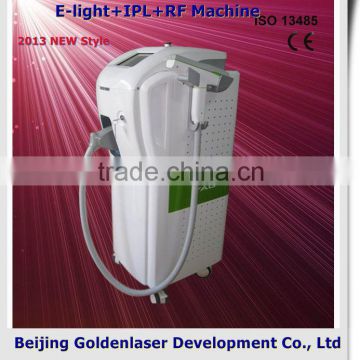 Anti-Redness 2013 Hot Selling Multi-Functional Beauty Face Lifting  Equipment E-light+IPL+RF Machine Diode Laser Super Cooling