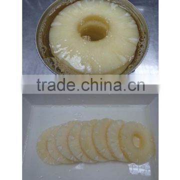 Standard grade canned pineapple slices in ligh syrup from Thailand