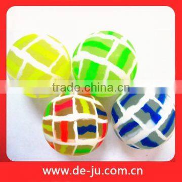 Checked Pattern Solid Rubber Bouncy Vending Machine Balls