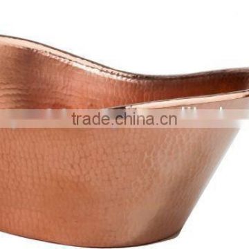 copper antique metal bath tube shape wine ice bucket