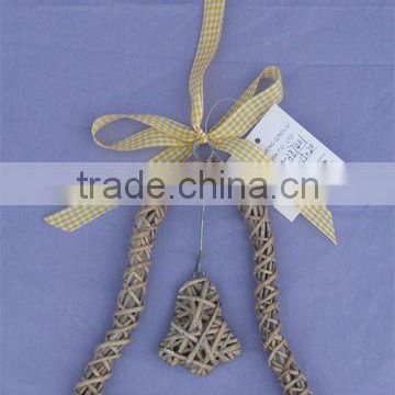 Christmas Decoration Wicker Bell
