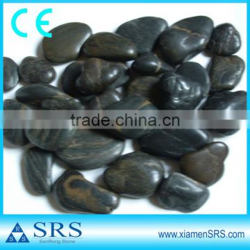 5mm black vein cobble stone