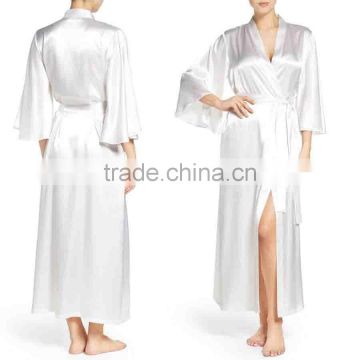 Satin Robes Women Home Women Sleep Lounge Robes Wholesale Custom Made in China Sleepwear