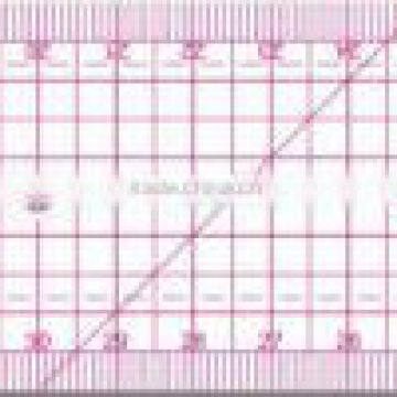 China high quality transplant 1.2mm thickness sandwich line 5*50cm plastic quilting ruler for tailor design#8007