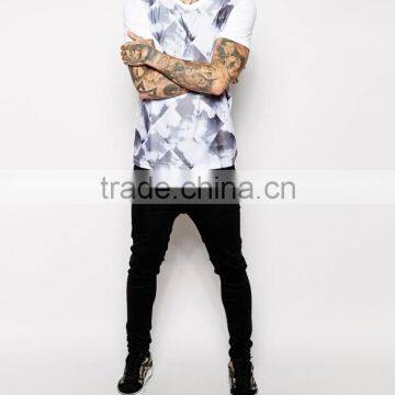 2014 newest design v neck t shirt for men short sleeve slim fit tops