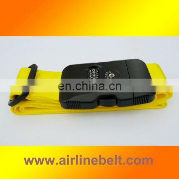 Top classic yellow TSA luggage strap