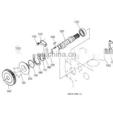 Diesel engine parts v2003 19077-1602-0 19077-1617-0 assy camshaft