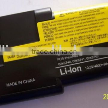 Replacement Battery for ThinkPad A21E A22E series 02k6740 02k6741 02k6743