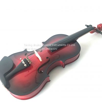 Color Solid Cheap Quality Spruce Maple Wood Violin For Students