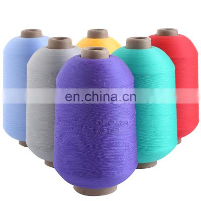 100% polyester high stretch hank yarn 75D/2 for weaving elastic band