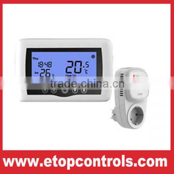 Wireless heating room thermostat for boiler