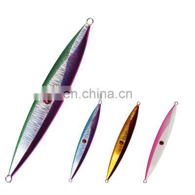 100g 150g 200g 1pc Slow Metal Jig Lead Fishing Lure Luminous Bait 4 Colors Hard Swimbait For Deep Fishing Tackle