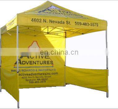 Newest camping yellow color sound proof tent 10x20 canopy market tent