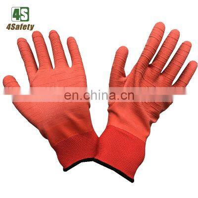 4SAFETY Rubber Crinkle Latex Dipped Working Hand Gloves