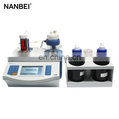 NANBEI Lab Volumetric Coulometric Titration Karl Fischer Titrator