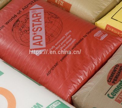 Kraft paper block bottom valve port bag for packing cement concrete chemical fertilizer 25kg 20kg