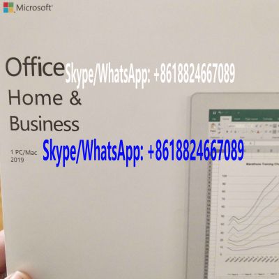 office 2019 home and business Original License Key Code COA Sticker & DVD& Sealed Packing