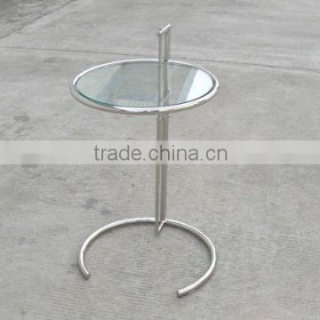 Moulded Tempered Glass Eileen Gray Side Table-Modern Classic Designer Furniture Producer In China