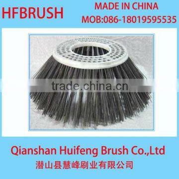 Cup shape road sweeping brush