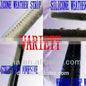 Sale high quality alumiaium door wool pile weather strip with fin