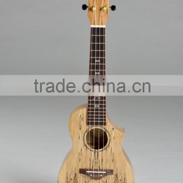 24 inch concert hot sale wholesale deadwood cutaway ukulele with ukulele bag