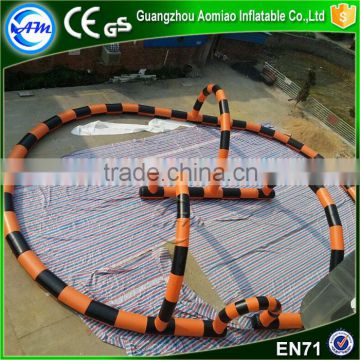 Customize orange n black track race inflatable air track factory for sale