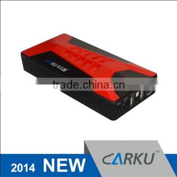 Carku New design 10000mah peak 400A 12V portable air compressor jump starter for sale