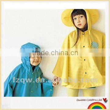 Newest fashion children rain poncho kid cape