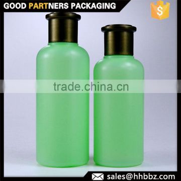 PE green empty skin toner packaging and massage lotion bottle 160ml 200ml