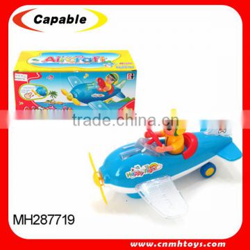 cartoon plane toy with light and music baby toy plane