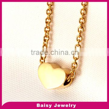 Unique Custom fashionable cheap heart design 316l stainless steel pendant and charms