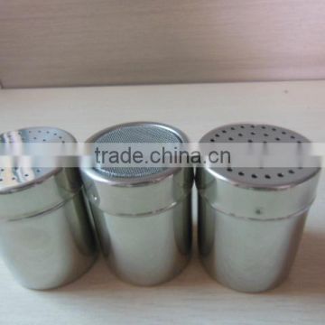 stainless steel seasoning pot with hole, salt and pepper pot