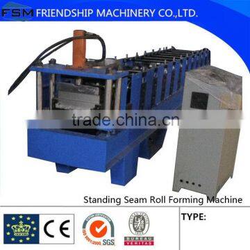 Color Steel Standing Lock Seam Roll Forming Machine , structure Building Decorative roof panel                        
                                                Quality Choice