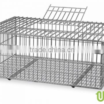 Galvanised poultry crate