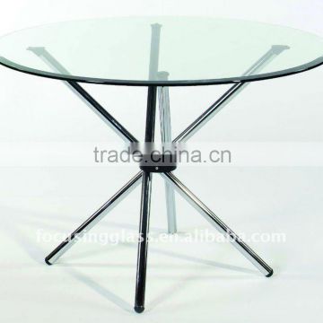 Round 8-12mm thick Tempered Clear Glass Table Tops