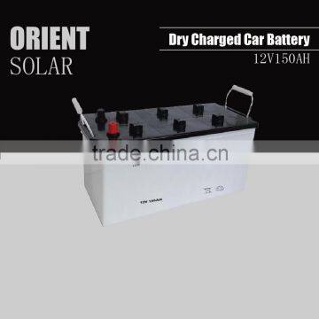 12V 150AH dry charged car battery