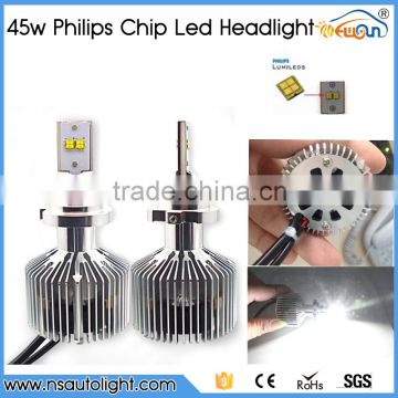 High Quality New CE RoHS 4500lm 5700K 45W H7 Led Headlight Cars Accessories