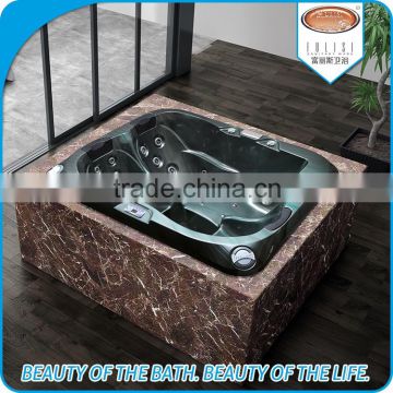 Outdoor square shape acrylic bathtub spa tub